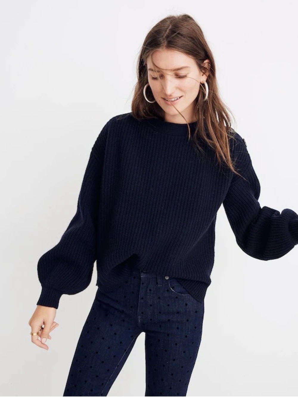 Madewell Boatneck Button Shoulder